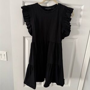 English Factory Black Ruffle Dress